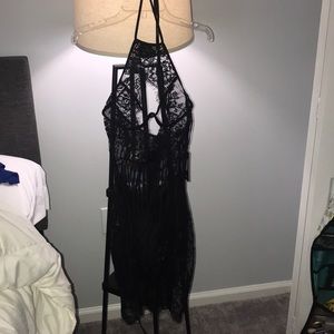 Fashion Nova Black Lac Dress - Without Reservation